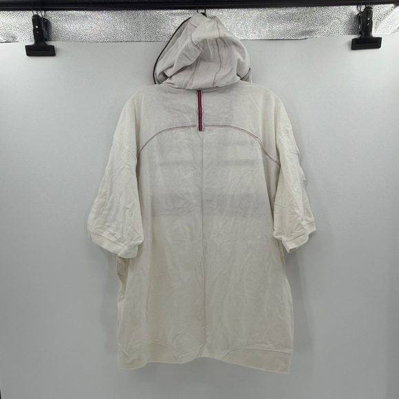 Coogi Men's Short Sleeve Button Down Hooded Shirt - White - XXL - Picture 9 of 9